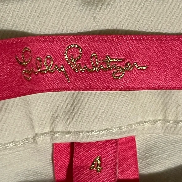 Lilly Pulitzer Women’s White Jeans Size 4 - Picture 7 of 11